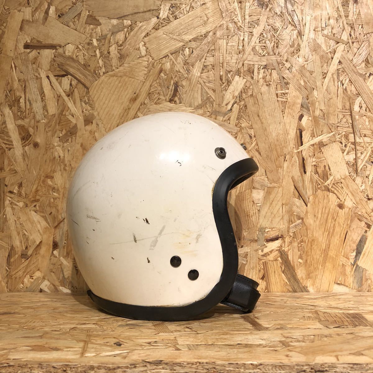 | VINTAGE NEO SG規格品 Dead 新品 箱付 WHITE Stock スモールジェットヘルメット 60's VEPO : VT-10 スモールジェットヘルメット+シールドセット ヴィンテージ