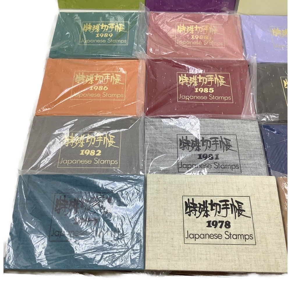 △△ 未使用 特殊切手帳 14冊 1977-1983 1985-1991 水辺の鳥切手