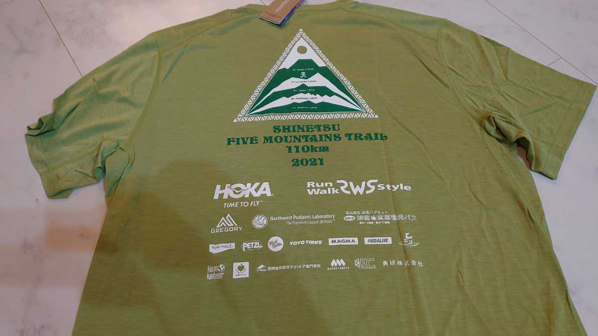 Patagonia 信越五岳トレイルランニングTシャツ 2025 2021信越五岳トレイルランニングレース パタゴニア Tシャツ Lサイズ