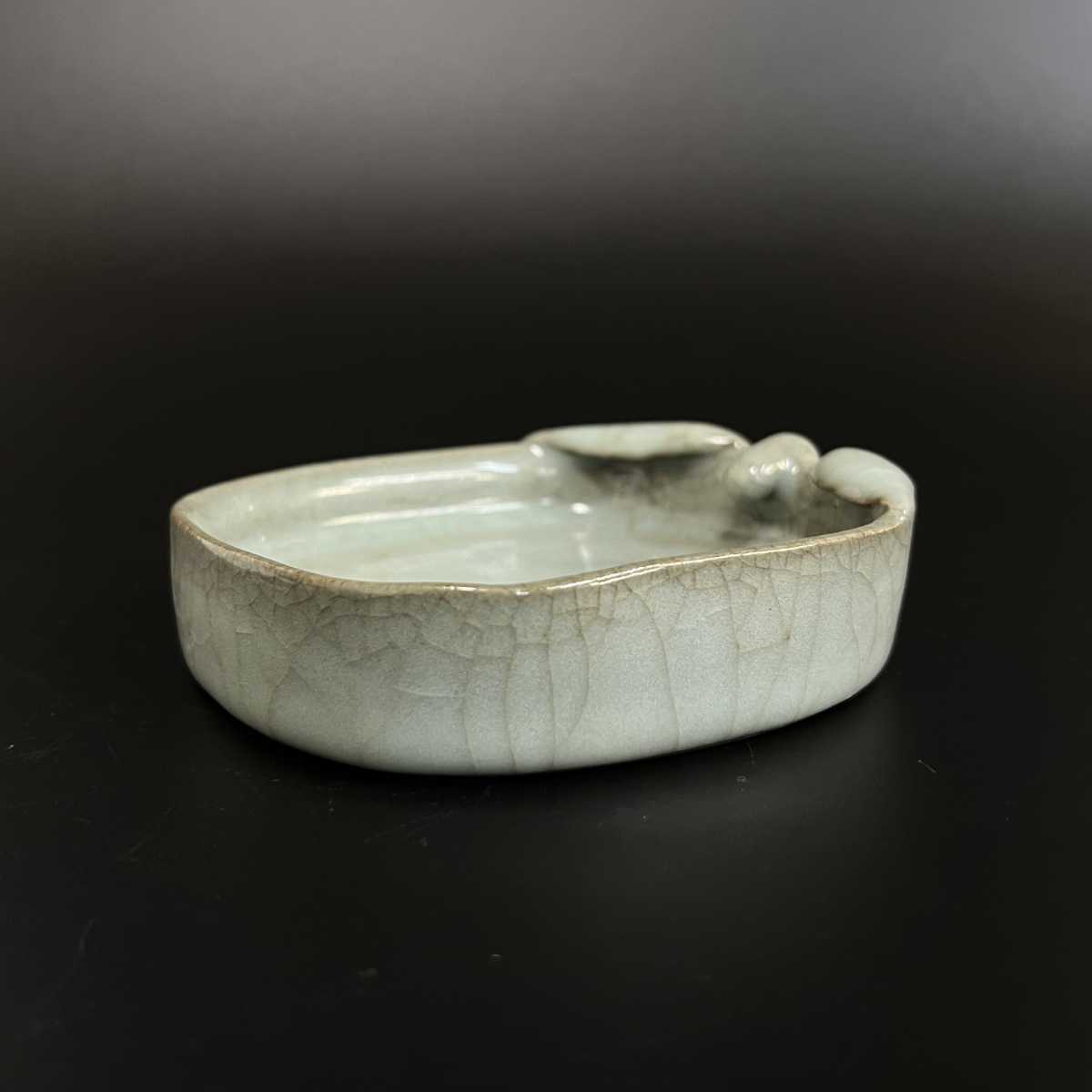 セール，定番 中国美術 南宋 官窯 青磁 洗 筆洗 水盤 古美術 藏出 中国