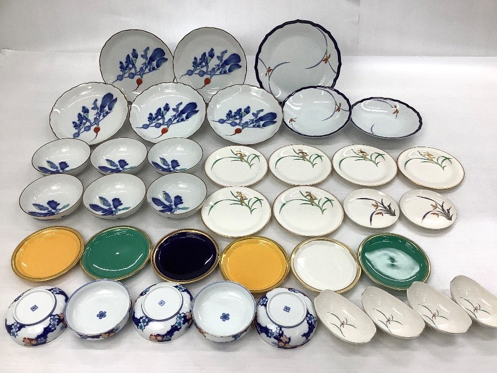 香蘭社 食器 まとめ 赤繒町 他 金彩ハガレ有 ACBF 中古品 香蘭社 ACBF