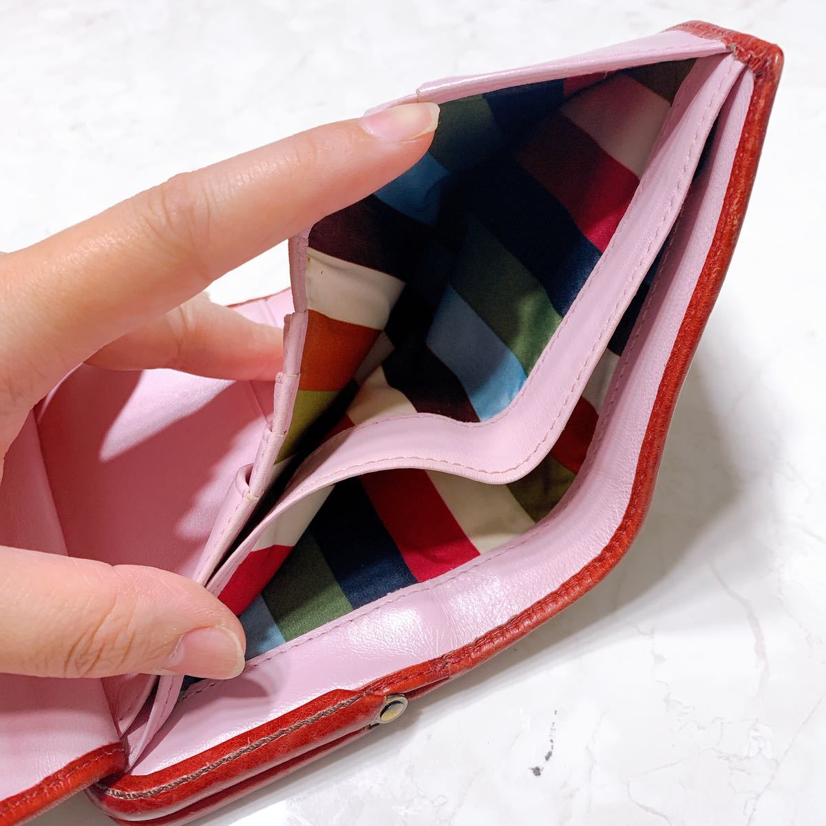 COACH コーチ 二つ折り財布 がま口財布 小銭入れ カード入れ ピンク 