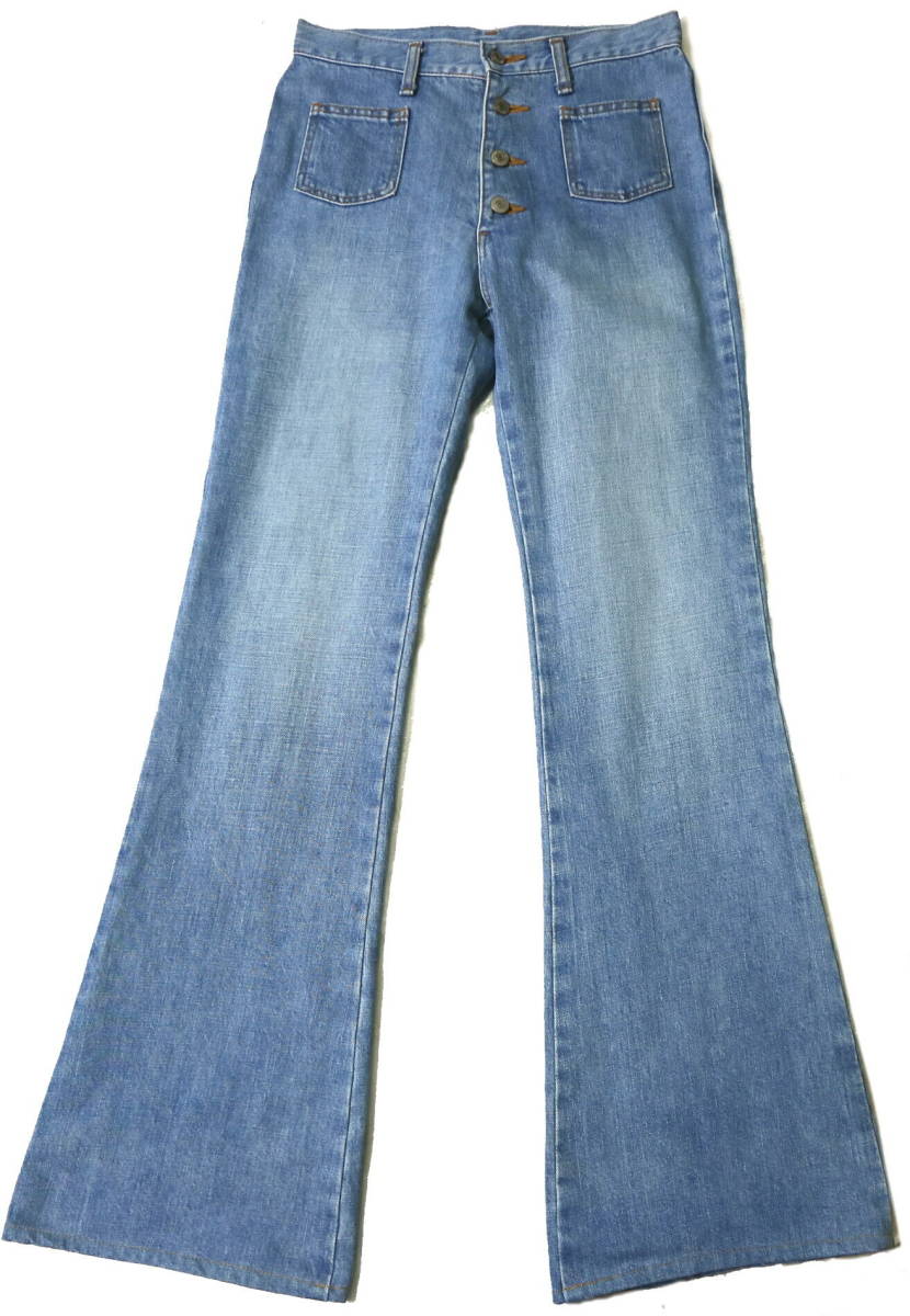  程度良好 80&rsquo;s-90&rsquo;s Wrangler ラングラー 女性用 デニム地 ベルボトム デニムジーンズ W63センチま 股下82センチ(W28（約71cm）～)｜売買されたオークション情報、yahooの商品情報をアーカイ W28（約71cm）～