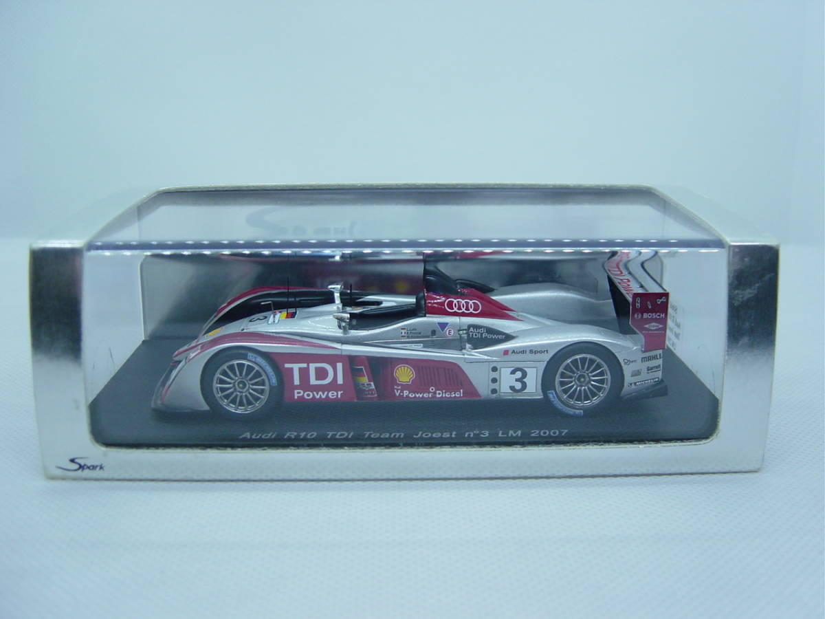  送料350円 spark 1/43 Audi R10 TDI Team Joest #3 LM 2007 L.Luhr/M.Rockenfeller/A.Premat アウディ ヨースト(レーシングカー)｜売買されたオークション情報、yahooの商品情報をアーカイブ公開 - オークファン レーシングカー