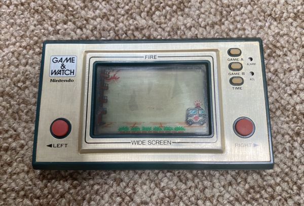 【A08】GAME&WATCH ゲームウォッチ FR-27 FIRE 携帯型 ゲーム機 現状品