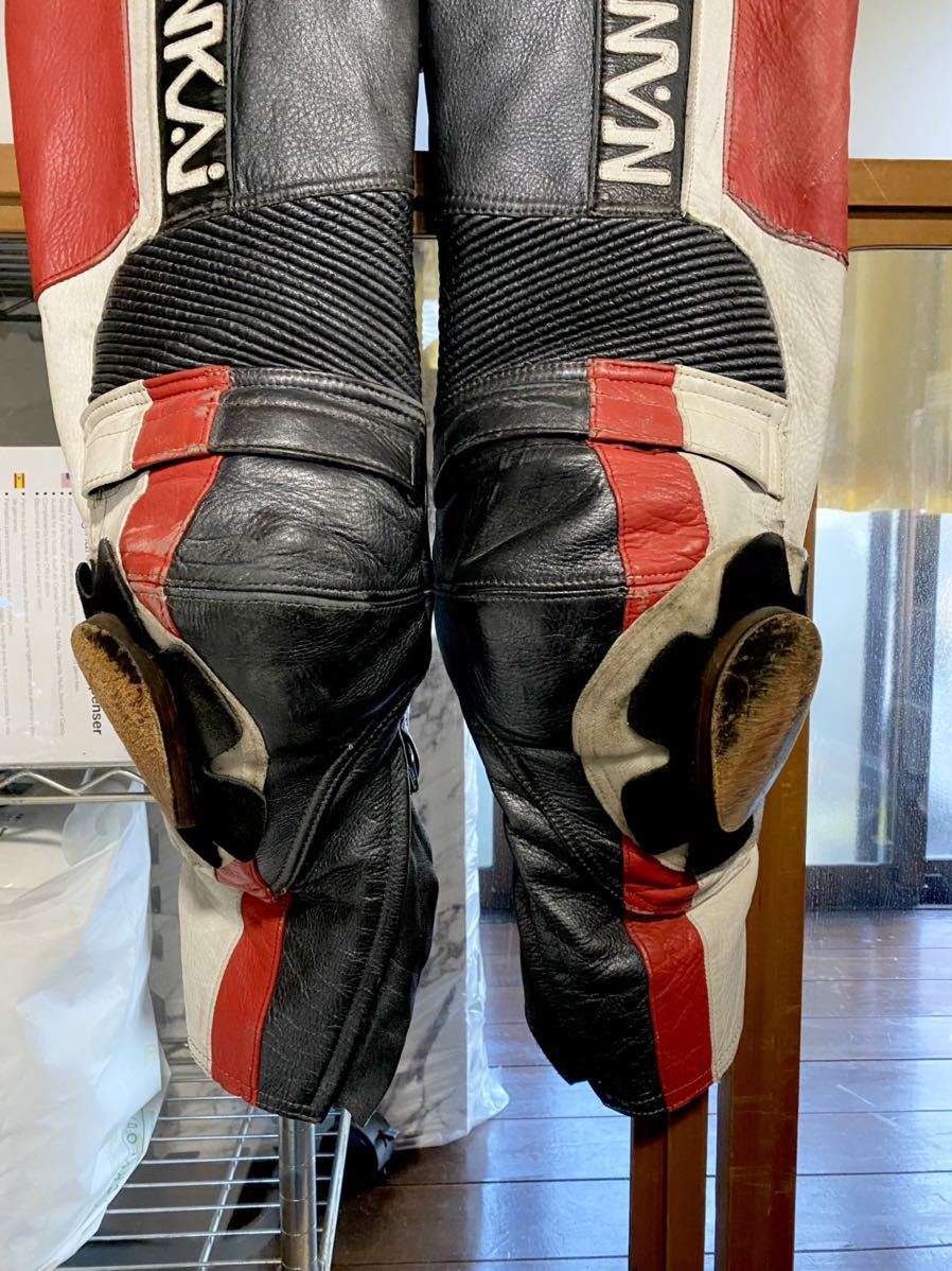 南海部品 NANKAI 革つなぎ 革ツナギ レーシングスーツ Lサイズ NANKAI