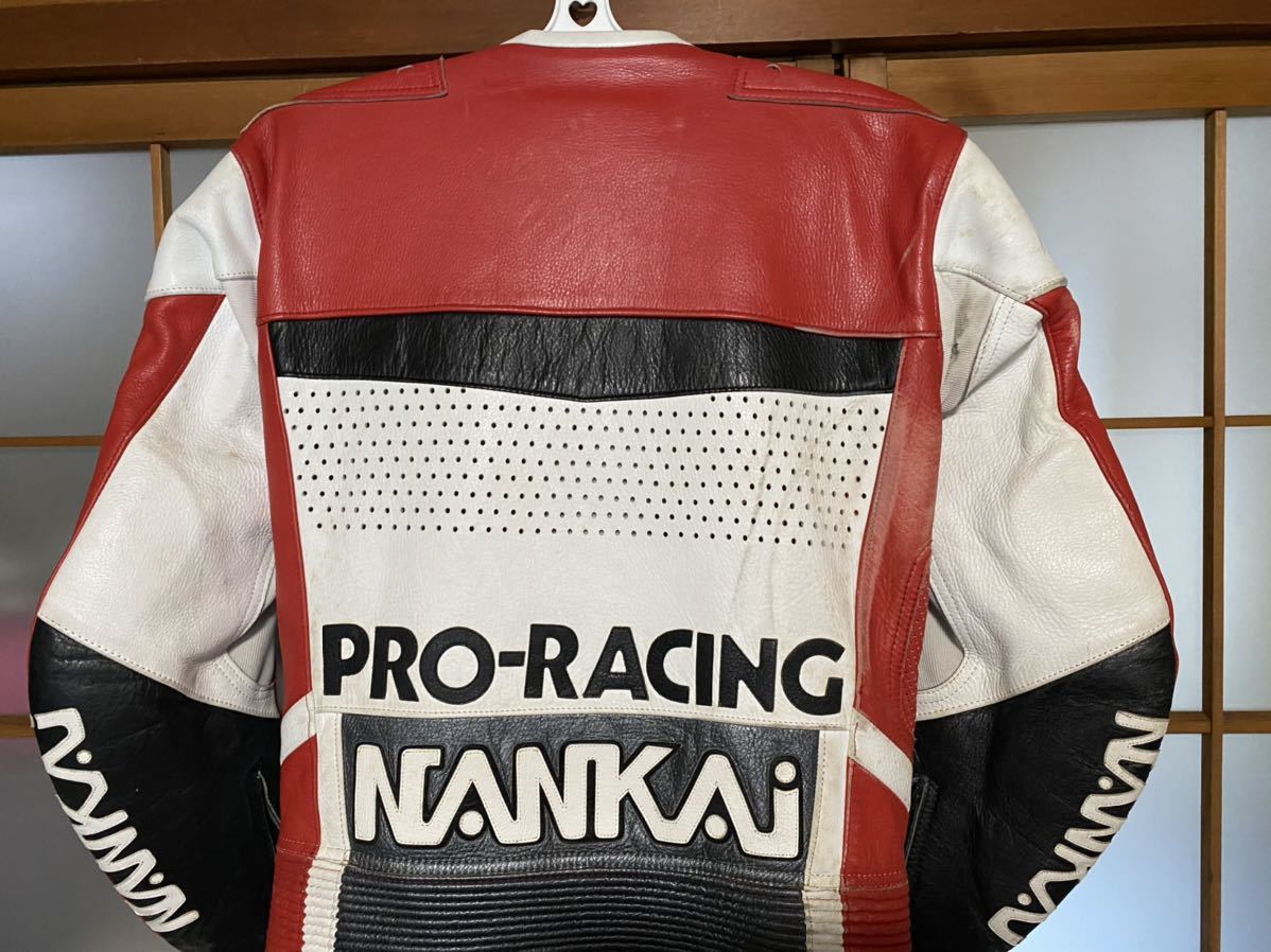 南海部品 NANKAI 革つなぎ 革ツナギ レーシングスーツ Lサイズ NANKAI
