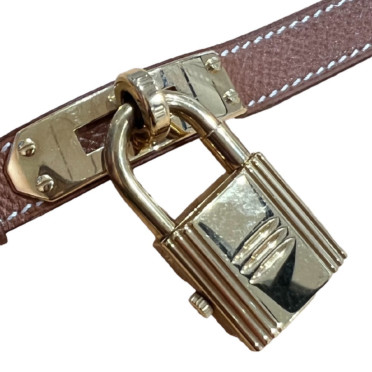 HERMES エルメス ケリーウォッチ カデナモチーフ 腕時計 シャンパン文字盤 レディース 〇Y刻印 腕時計 851141(ケリー)｜売買さ ...