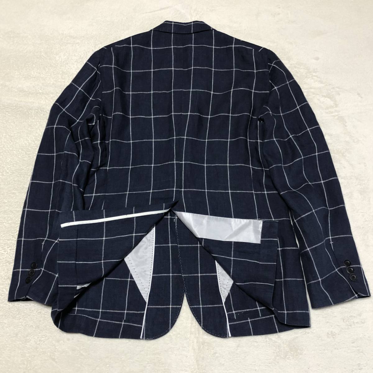 美品 KENT＆CURWEN ケント＆カーウェン【麻（リネン）100％】 テーラー 