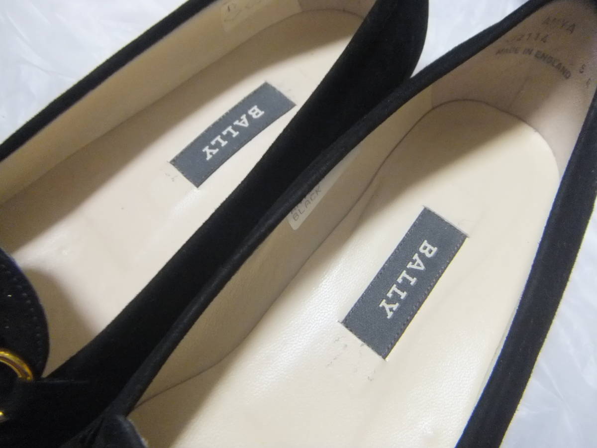 美品 英国製 BALLY バリー レディース ローファー パンプス サイズ 5E 