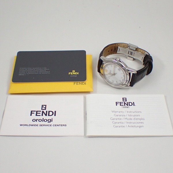 FENDI 腕時計ケース フェンディ 2200M リバーシブルケース クォーツ メンズ 腕時計 白文字