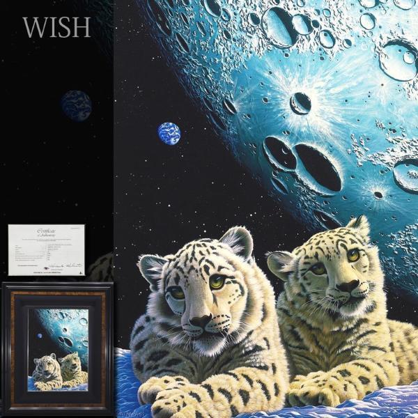 ツインレパード　白いトラの版画 - schimmel作 真作】【WISH】シム・シメール SCHIM SCHIMMEL「ツイン レパード