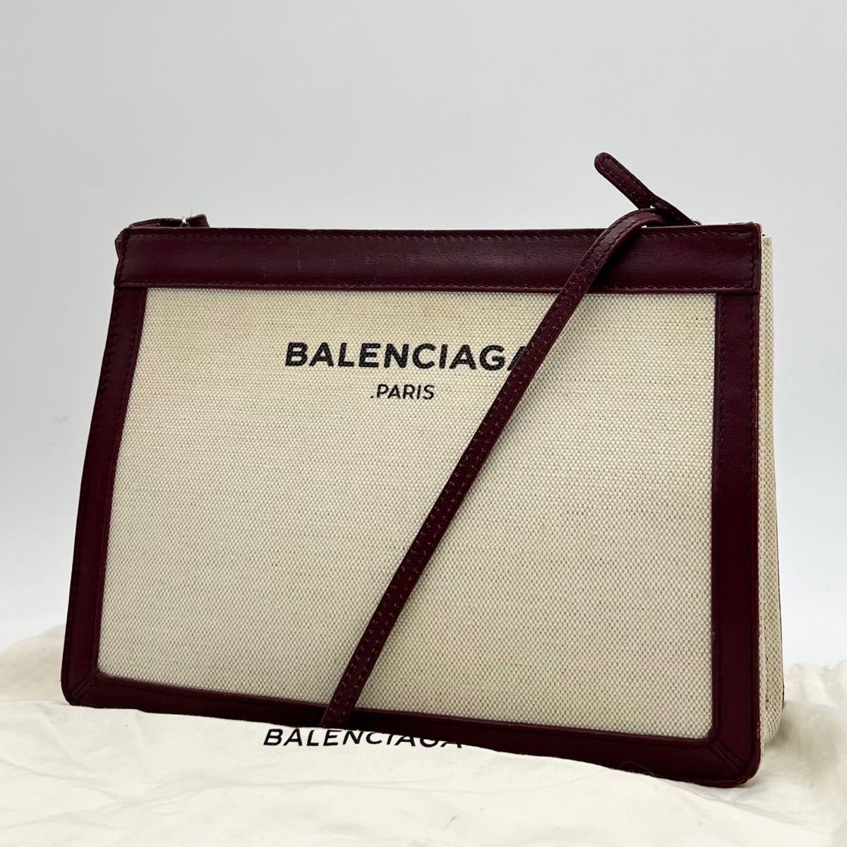 1円 希少カラー BALENCIAGA バレンシアガ ショルダーバッグ ロゴ 