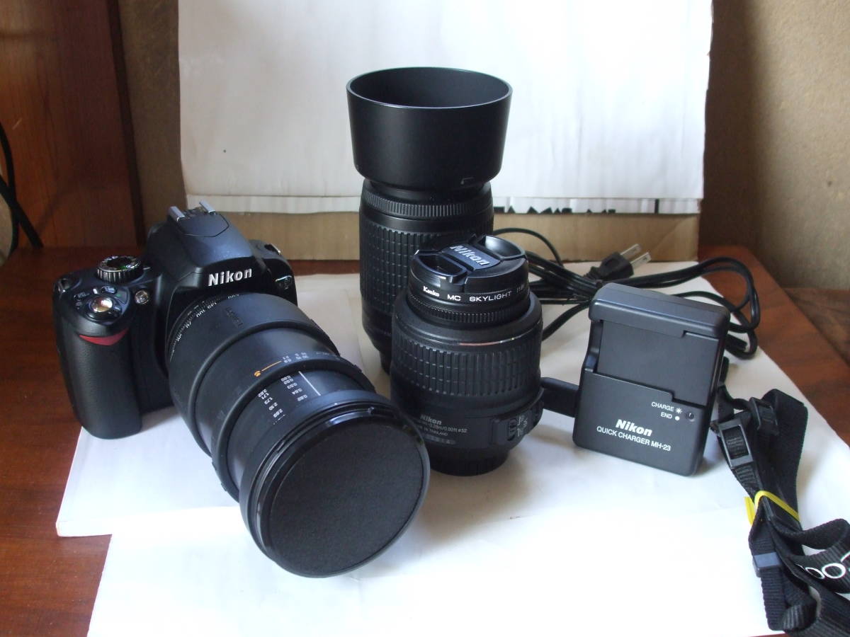 スポーツ撮影に✨Nikon D60✨ バッテリー2個✨届いたらすぐに使える D60 充電器 nikon スポーツ撮影に✨Nikon D60✨ バッテリー2個✨届い