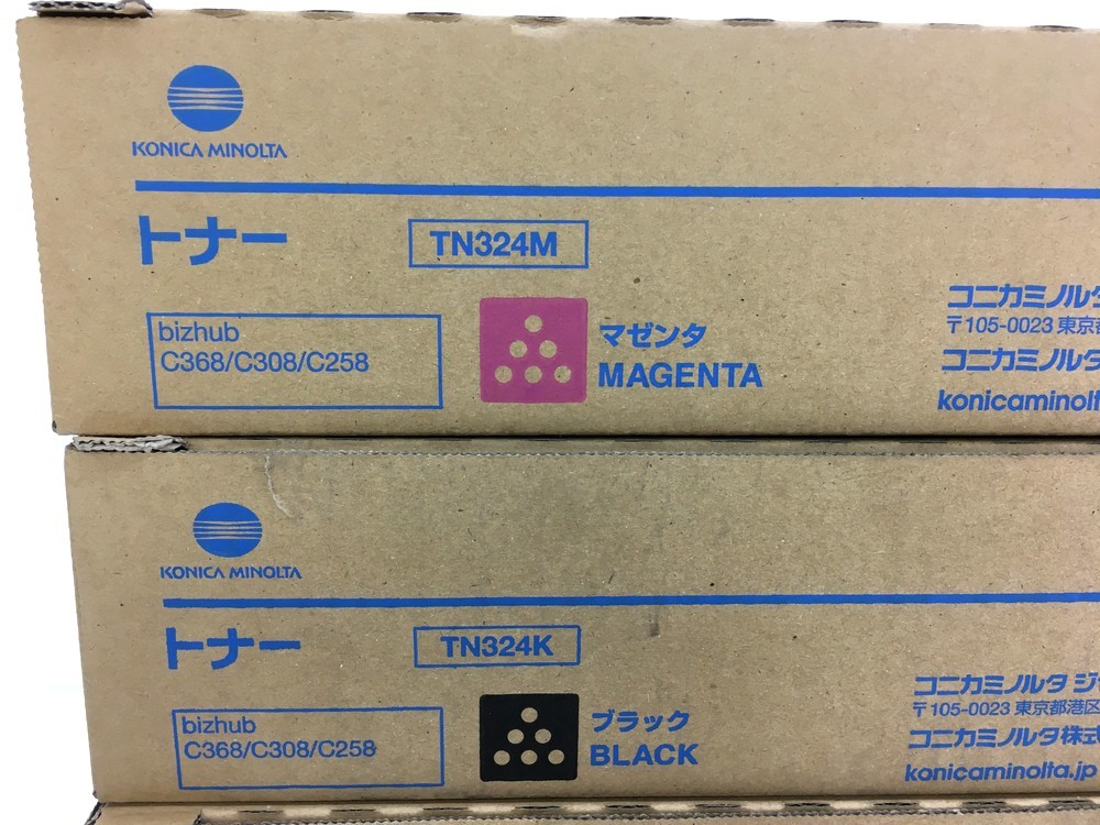 100】1 未開封品 KONICA MINOLTA コニカミノルタ 純正トナー TN324 C/M