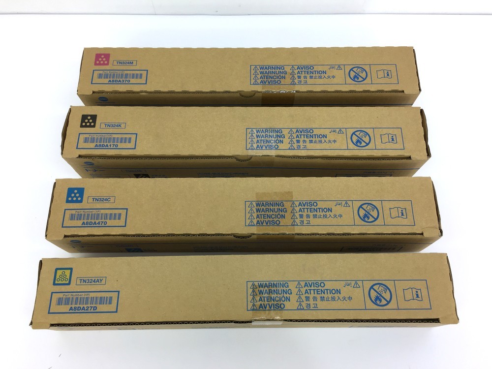 100】1 未開封品 KONICA MINOLTA コニカミノルタ 純正トナー TN324 C/M