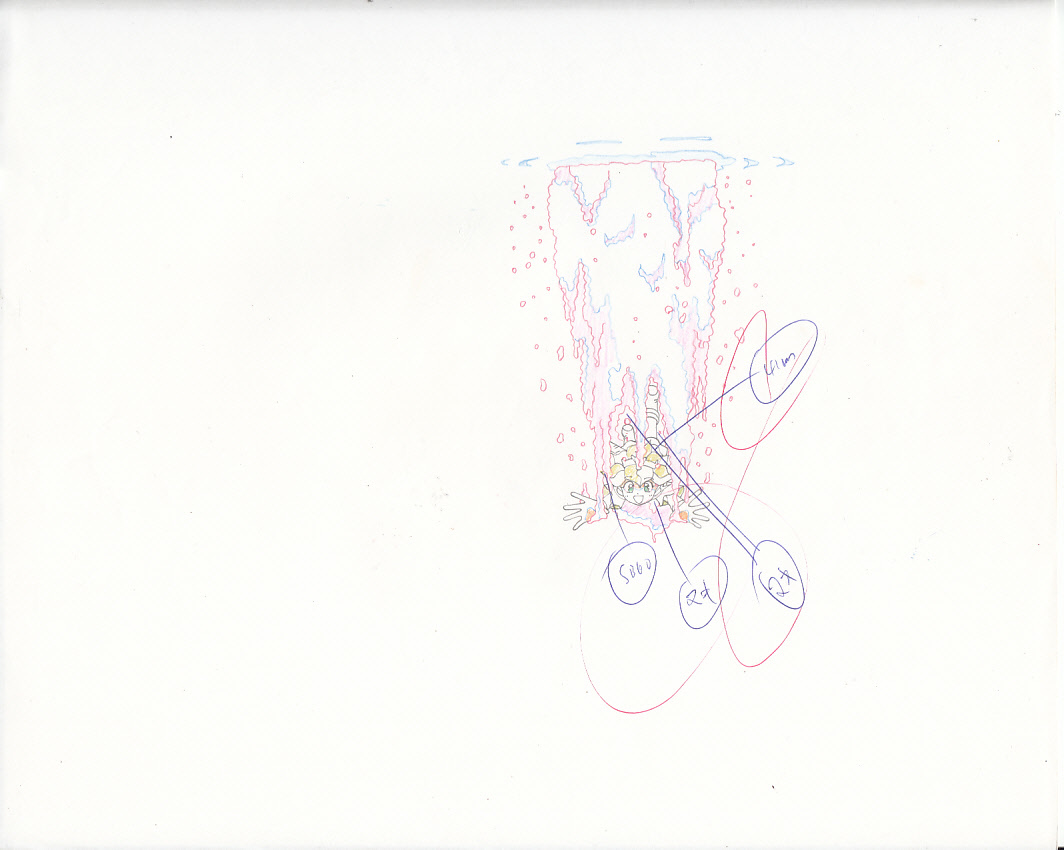 超魔神英雄伝ワタルのOPのセル画 その233/芦田豊雄