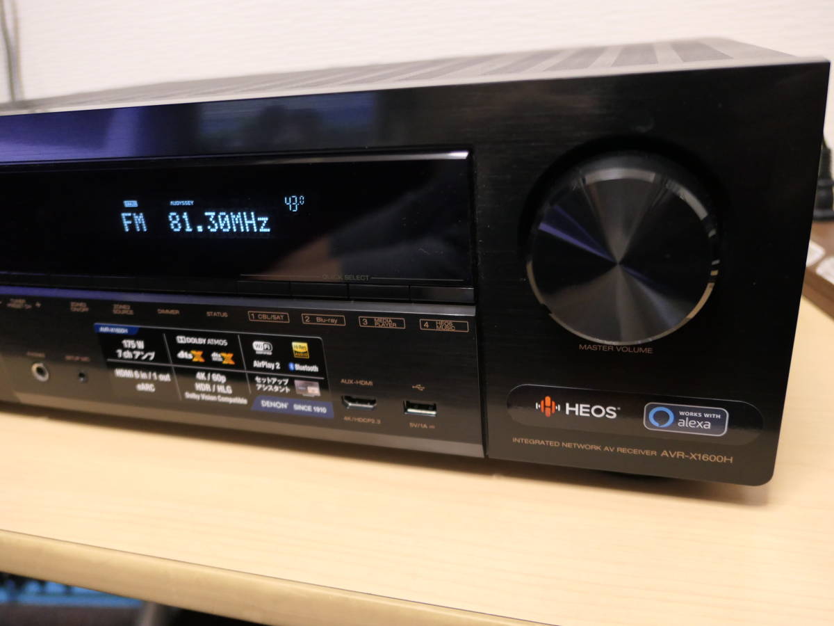 中古】Denon AVサラウンドレシーバー 張り替えよ 7.1ch HDMI Ver1.4a  