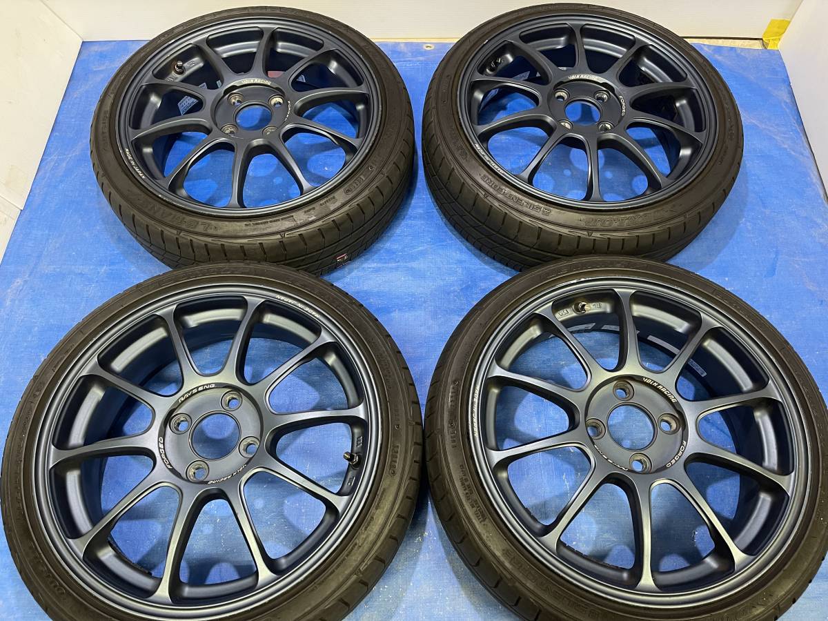 □レアZE40軽量鍛造RAYS5.5Jx16+45 100/4H165/45R16軽自動車ミラパン
