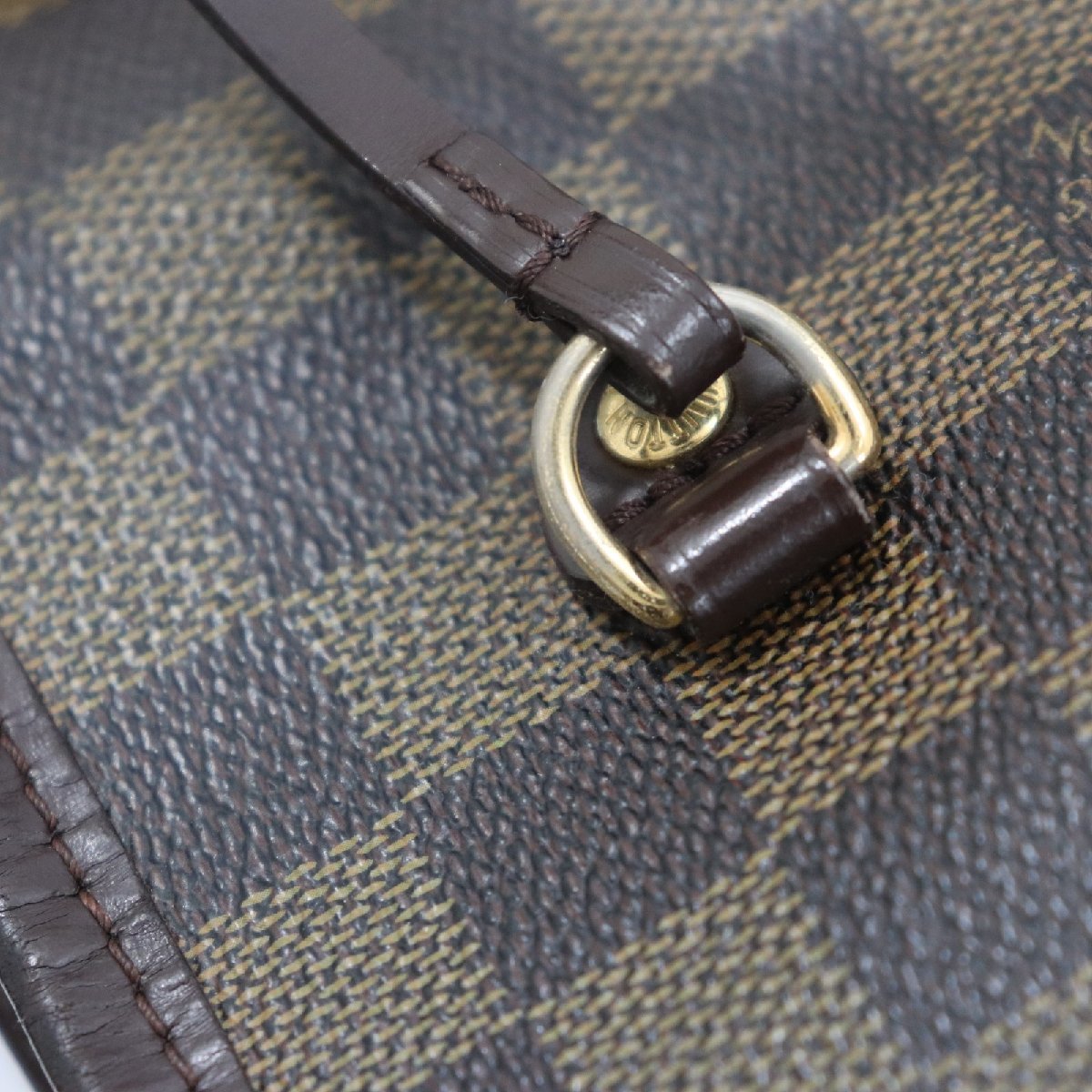 b0110 即決 本物 LOUIS VUITTON ルイ ヴィトン トート バッグ ダミエ N51105 ネヴァーフルMM レザー ブラウン レディース メンズ LOUIS 本物 ダミエ - キャリーオール 公式