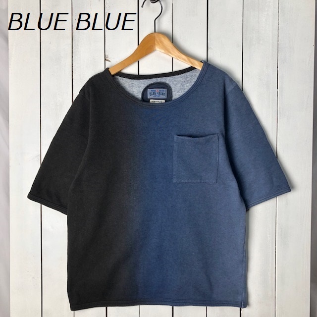  BLUE BLUE ブルーブルー 藍 インディゴ染 グラデーション半袖スウェット 1 HRM 聖林公司 日本製 オールド s/s 147(Sサイズ)｜売買されたオークション情報、yahooの商品情報をアーカイブ公開 - オー Sサイズ
