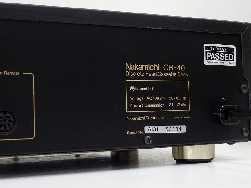 Nakamichi CR-40 Discrete Head Cassette Deck Good | eBay