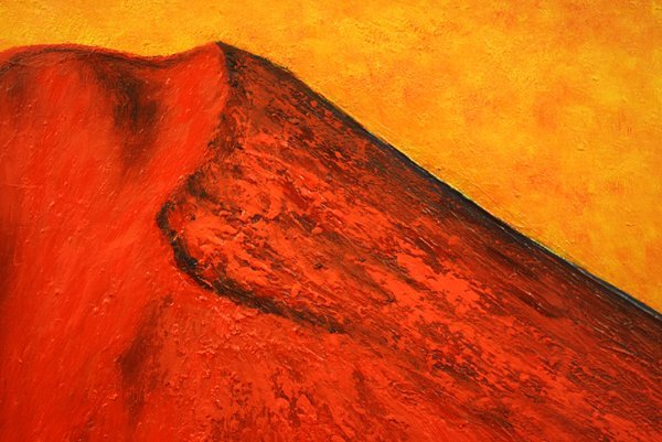 7872【証明書付き】真作 2003年作 高山勝雄 「冨士山風景」F20号 7872