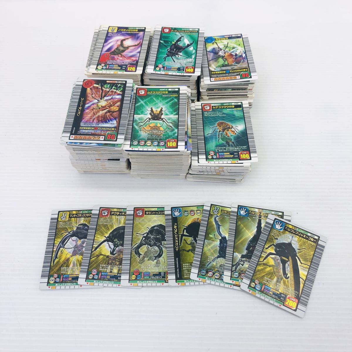 ムシキング　94枚　カード　まとめ売り 中古】セガ ムシキングカード 金レア/キラ/銀/銅/アダーコレクション