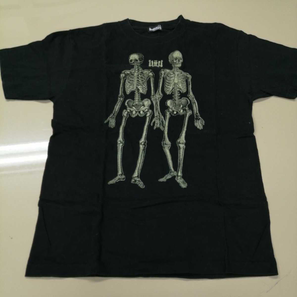 B08 バンドTシャツ ディルアングレイ 骸骨 DIR EN GREY deadly claris