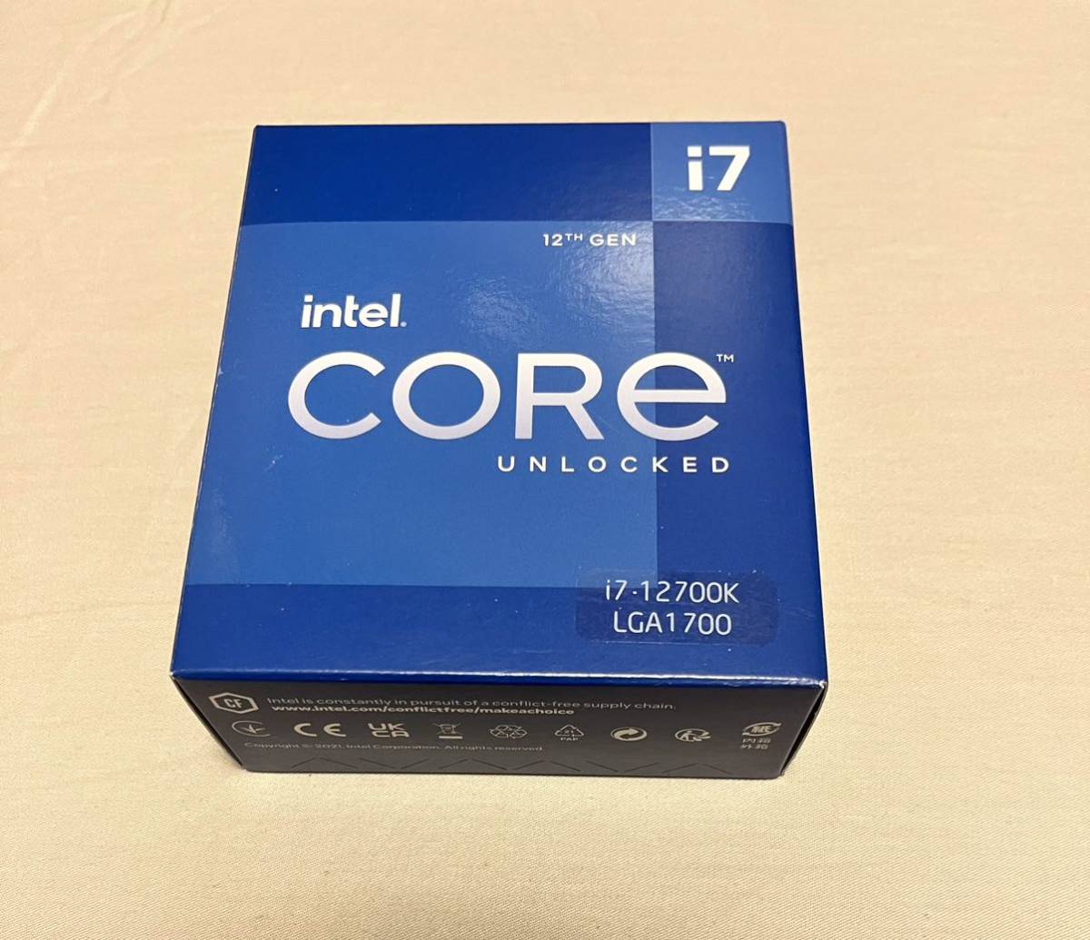 箱のみ】Intel Core i7 プロセッサー 12700K 3.6GHz（ 最大 5.0GHz 