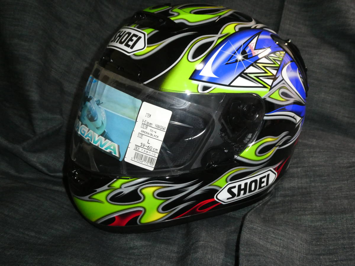 SHOEI X-Eleven YANAGAWA L 柳川明 直筆サイン入り X-11 展示品(L 