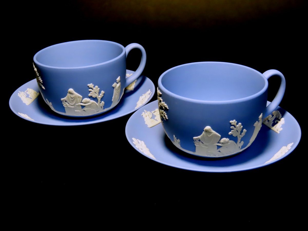 ウェッジウッド ペア カップ＆ソーサー ジャスパー 同梱対象商品