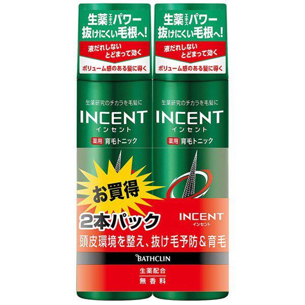 豊富な，限定セール 育毛トニック 10本セット バスクリン インセント 抜け毛予防＆育毛剤 180g(育毛剤)｜売買されたオークション情報、yahooの商品情報をアーカイブ公開 - オークファン 育毛剤