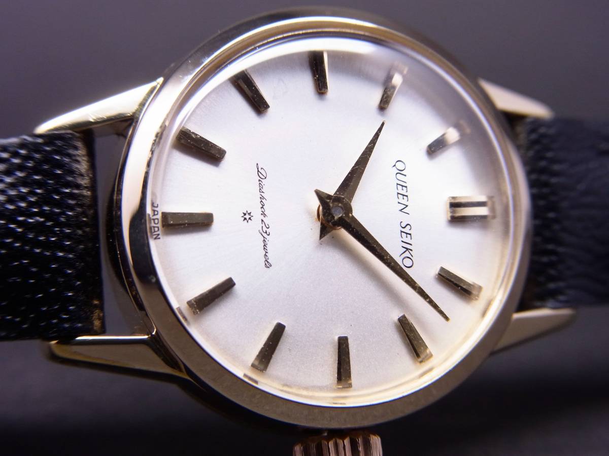 【美品】稼働SEIKO QUEEN SEIKO 手巻き レディース腕時計 QUEEN クィーン セイコー 23石 レディース 手巻き時計！！