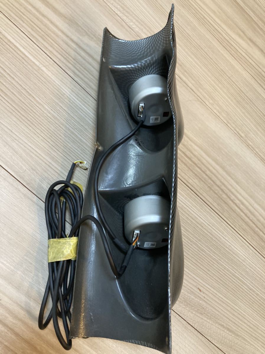デフィ　ブースト計、水温計のホワイトメーター2個セット。シルビア、チェイサー、スカイライン、ローレル、マークⅡ、クレスタ、等に_2