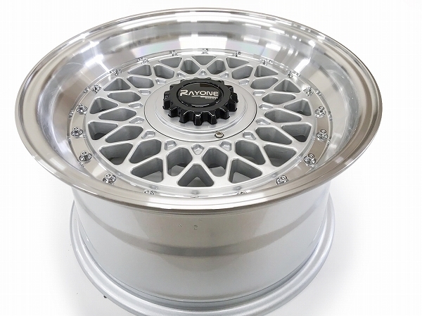 4本セット Rayone Racing 686 15インチ 8J+20 4H PCD100 メッシュ 