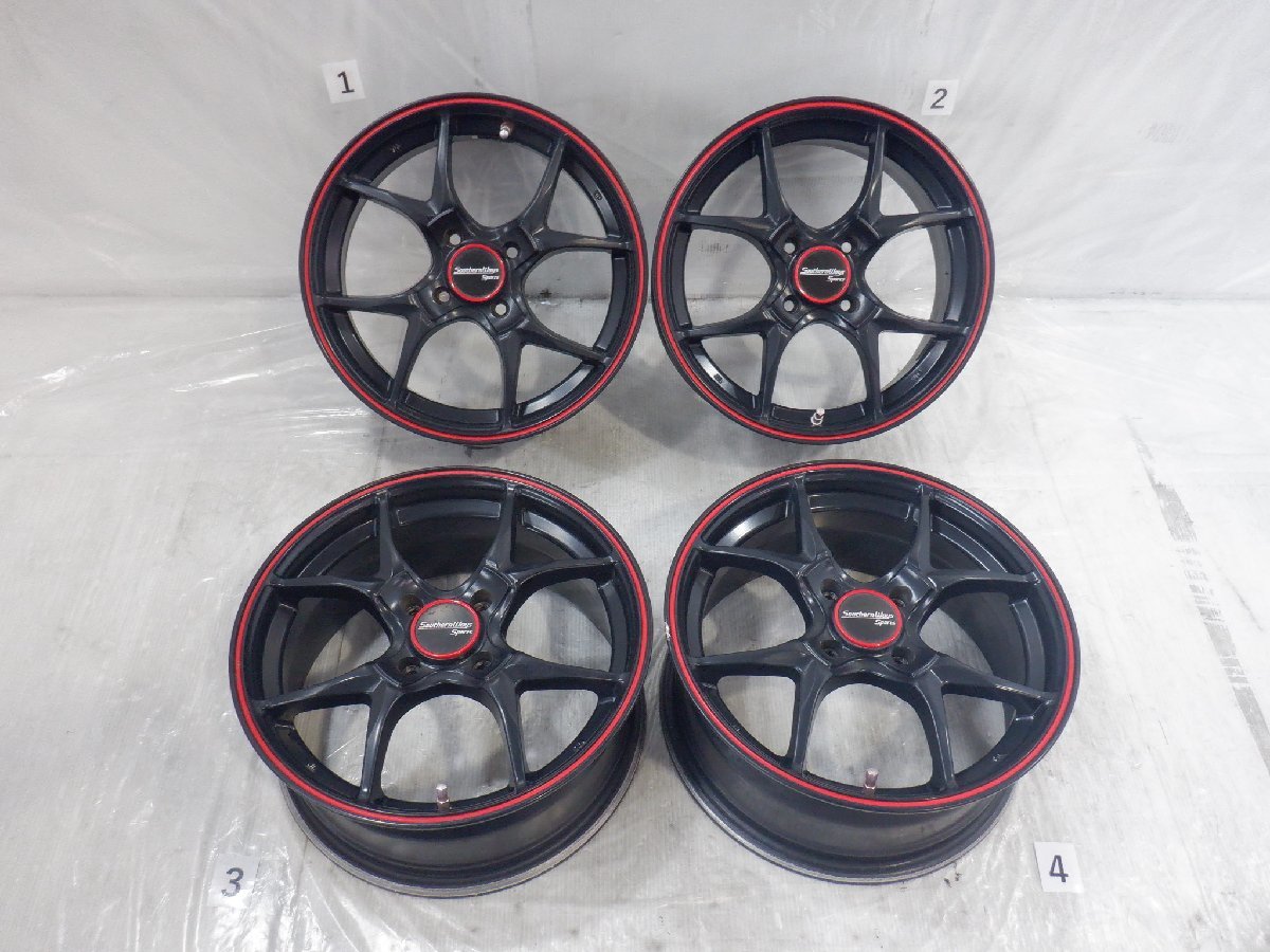 おまとめ 4H 100 6.5J +45 15インチ 社外品 Southern Ways Sports アルミ