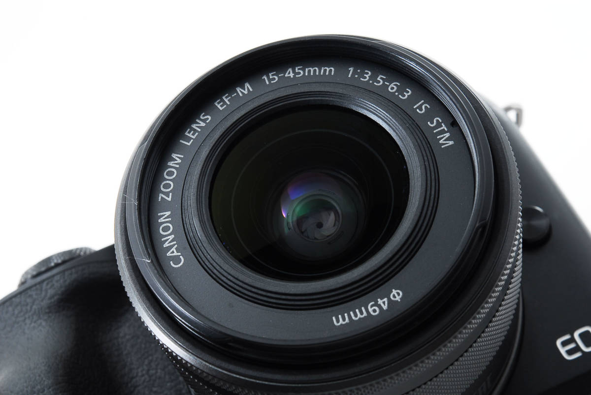 ☆美品☆ Canon キャノン EOS Kiss M EF-M 15-45mm IS STM レンズ 