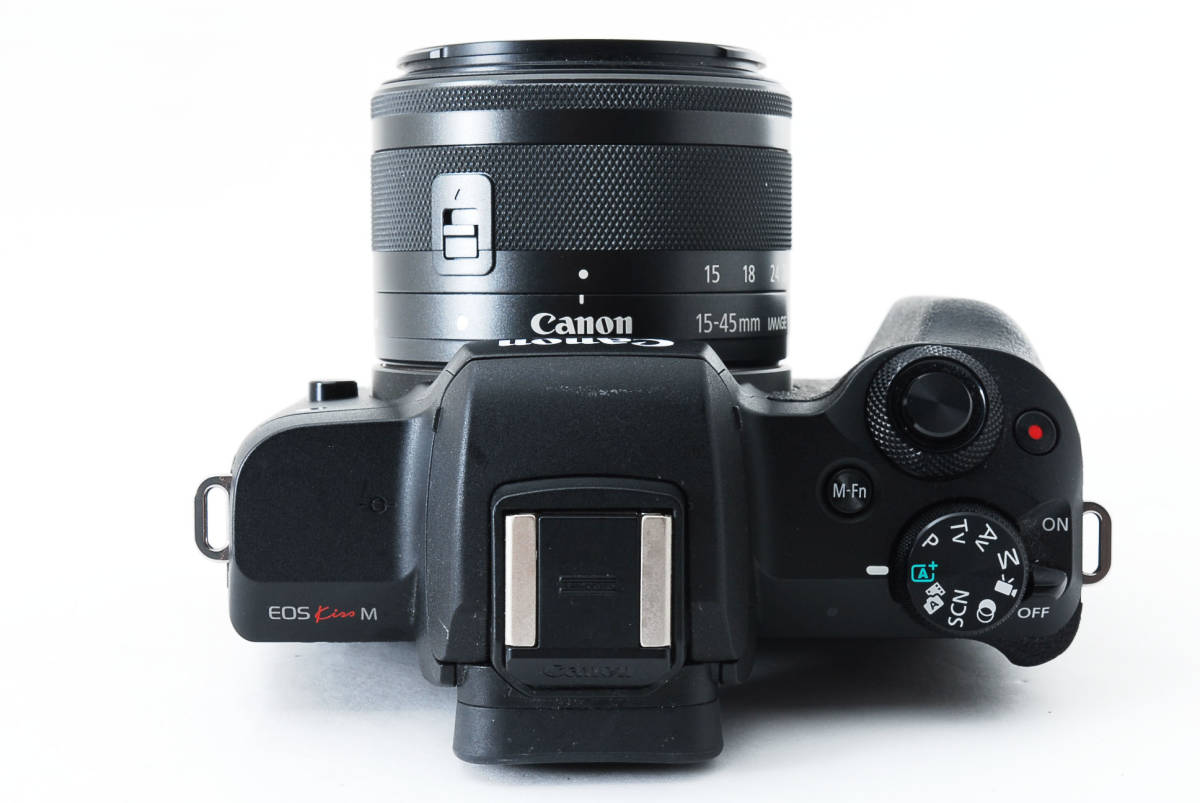 キヤノン EOS Kiss M ミラーレス一眼カメラ EF-M15-45 IS STM レンズキット