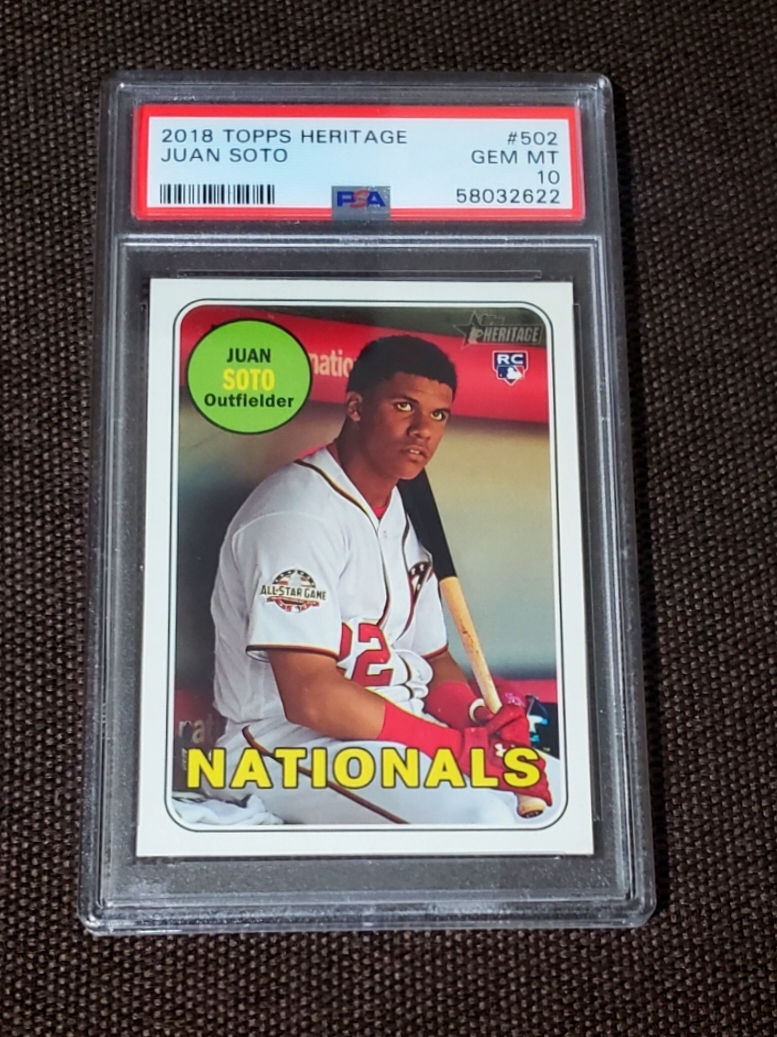 土曜終了】PSA10 ルーキーカード ファン・ソト 2018 Topps Heritage 