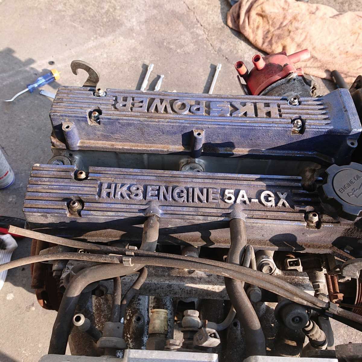 AE86 5AG HKS 中古 4AG 5AG エンジン HKS 5A-GX AE86 ハチロク 峠 ドリフト トレノ レビン