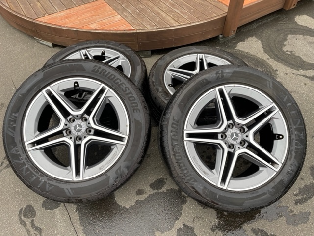 ベンツGLE純正AMGライン ホイルタイヤ4本 セット 275/50ZR20 GLE 400D 4MATICスポーツ AMGライン 純正ホイール ブリジストン ALENZA
