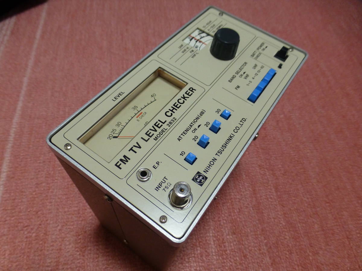 日本通信機/FM TV　レベルチェッカー/MODEL 2832 NIHON TSUSHINKI 日本通信機 FM TV レベルチェッカー 2832 電界強度
