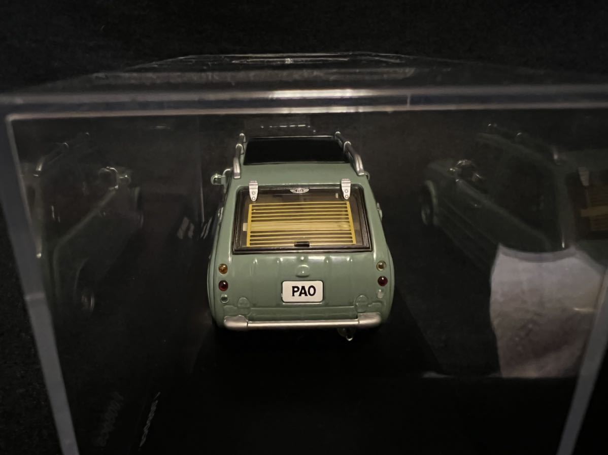 京商 1/43 日産 パオ キャンバストップ オリーブグレイ/グリーン 
