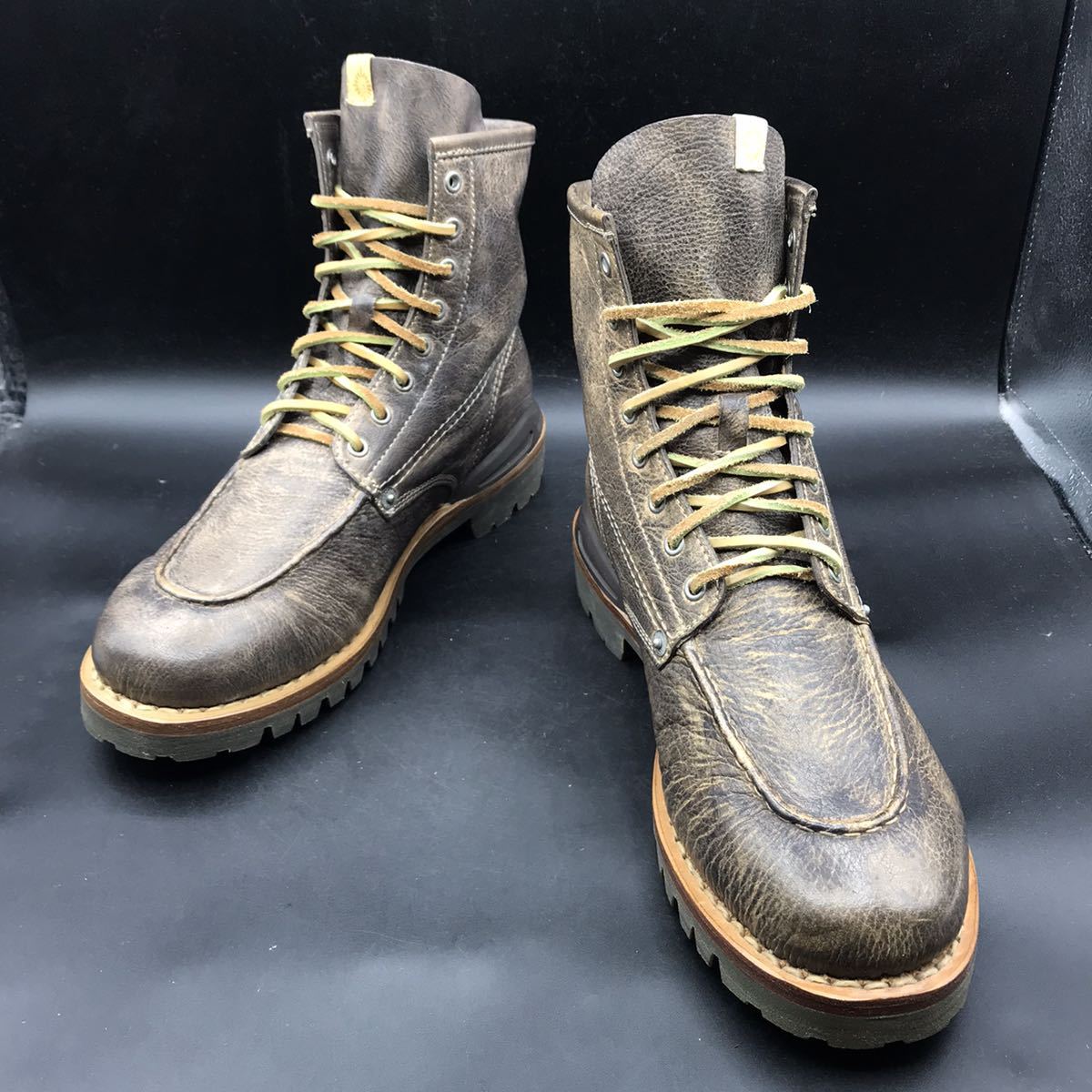 EE79 未使用 visvim ビズビム レザー ブーツ VANGUARD BOOTS-FOLK US10 