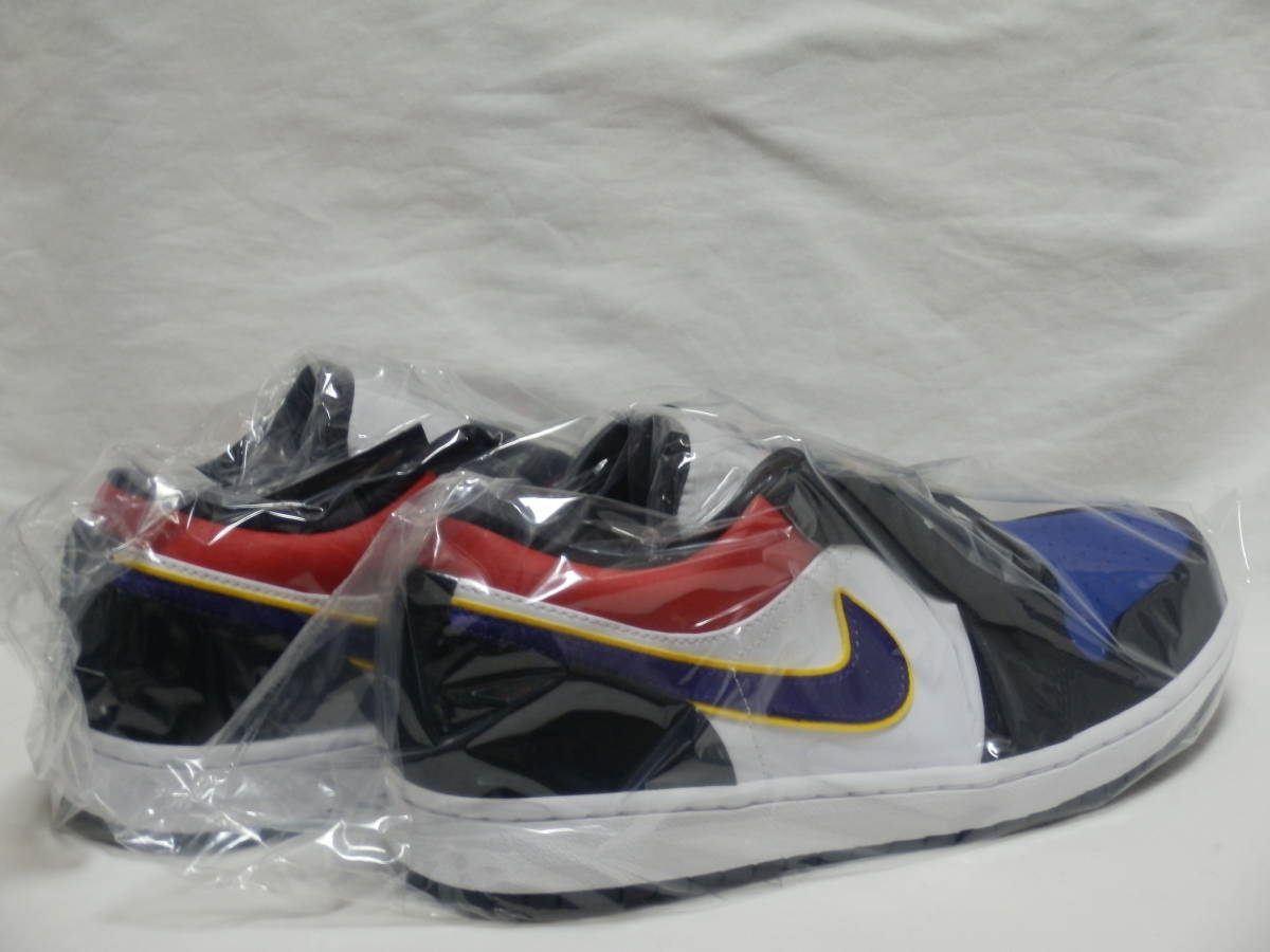 2019年製 AIR JORDAN 1 LOW RIVALS 白/赤/黒/青/紫 US9 新品箱付 国内正規品 ジョーダン 1 ロー ライバルズ 品番 CJ9216-051