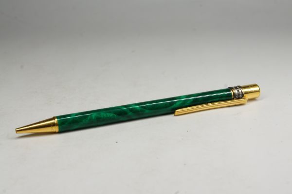 1円~】カルティエ Cartier マラカイト ボールペン グリーン ゴールド