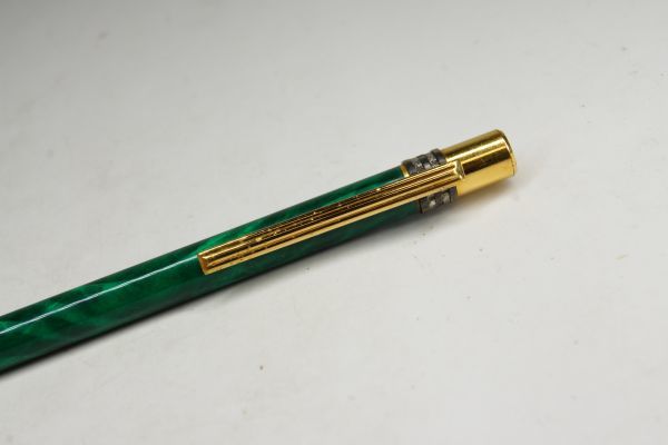 1円~】カルティエ Cartier マラカイト ボールペン グリーン ゴールド