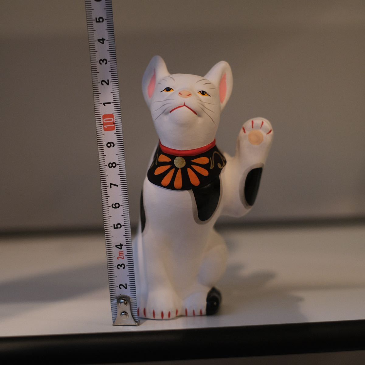 筑前津屋崎人形 希少 招き猫 郷土玩具 土人形 民藝骨董(日本人形
