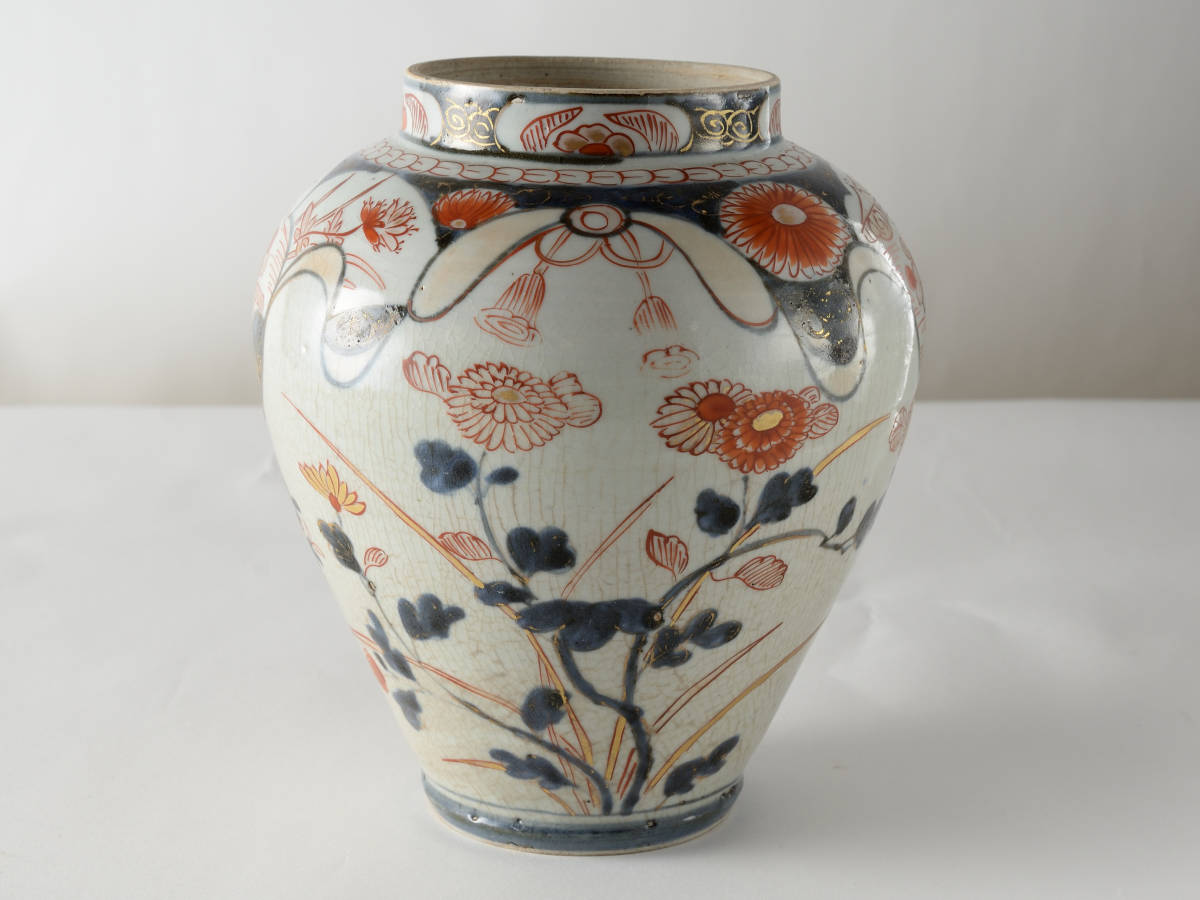 伊万里壺 花入 花生 花瓶 茶道具 華道具 骨董品 美術品